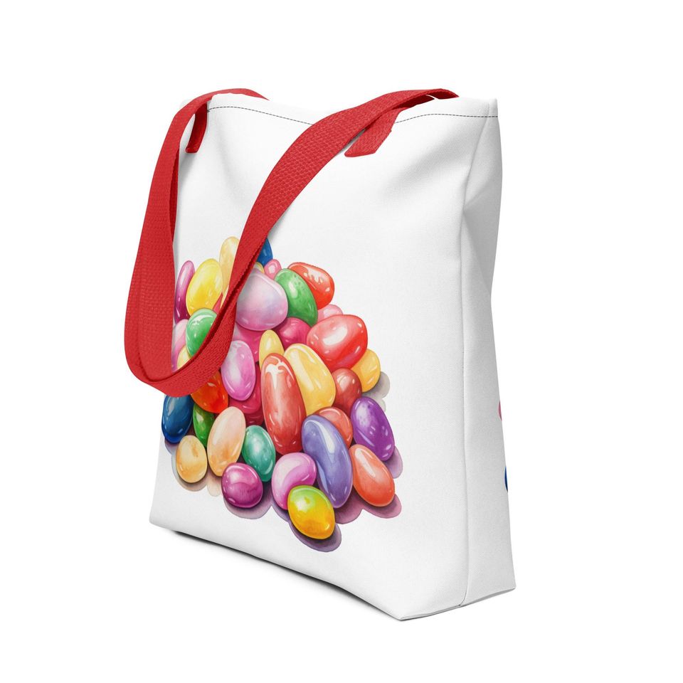 fun jellybean tote bag