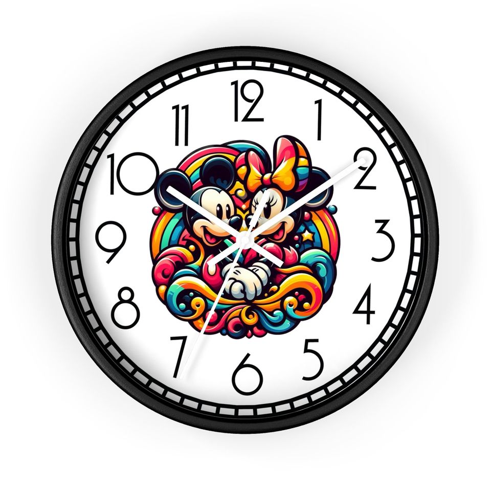 Mickey Wall Clock, Disney Wall Decor, Livingroom Decor