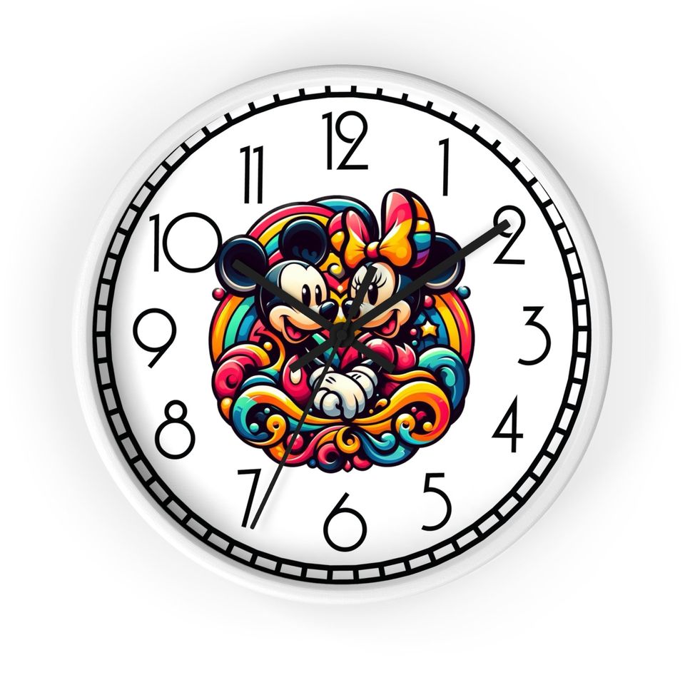 Mickey Wall Clock, Disney Wall Decor, Livingroom Decor