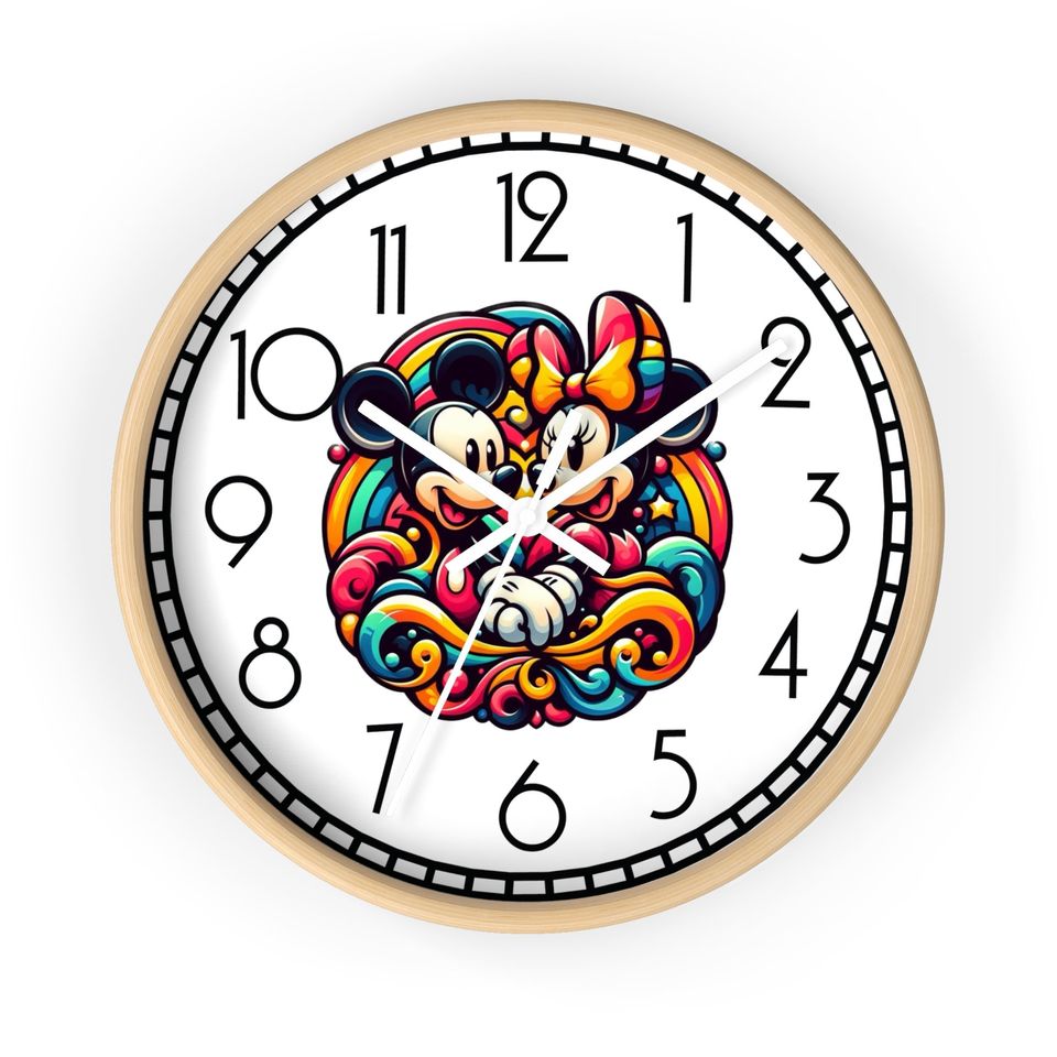 Mickey Wall Clock, Disney Wall Decor, Livingroom Decor
