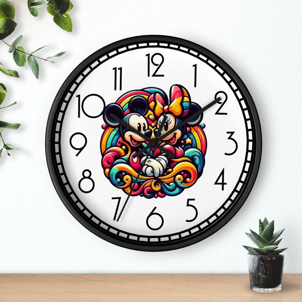 Mickey Wall Clock, Disney Wall Decor, Livingroom Decor