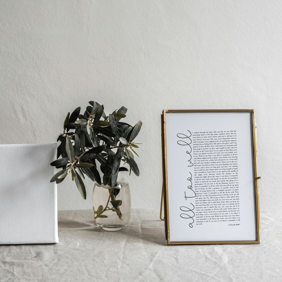 All Too Well Printable Poster | Taylorr Swiftts Song Lyrics Art | Inspirational taylorr version Decor