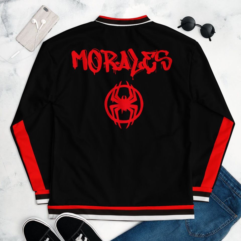 Miles Morales Across the Spiderverse Unisex Bomber Jacket