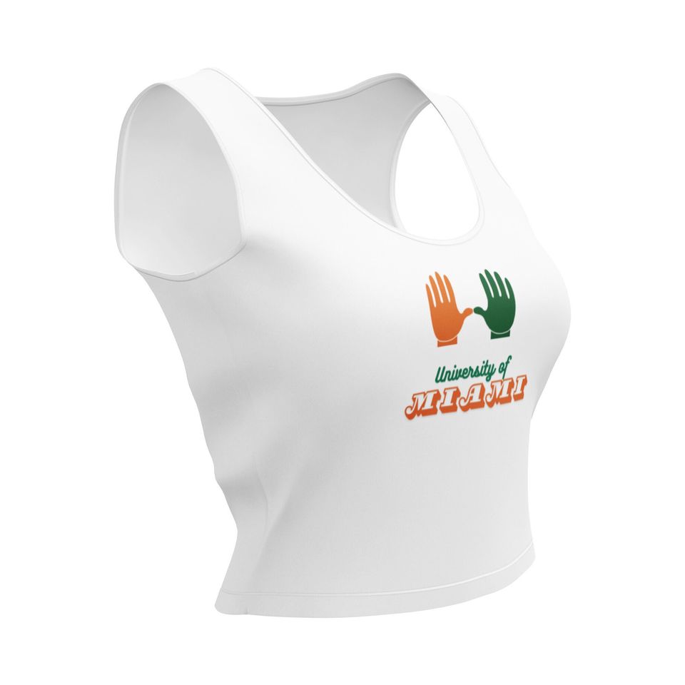 University of Miami Crop Tank Top
