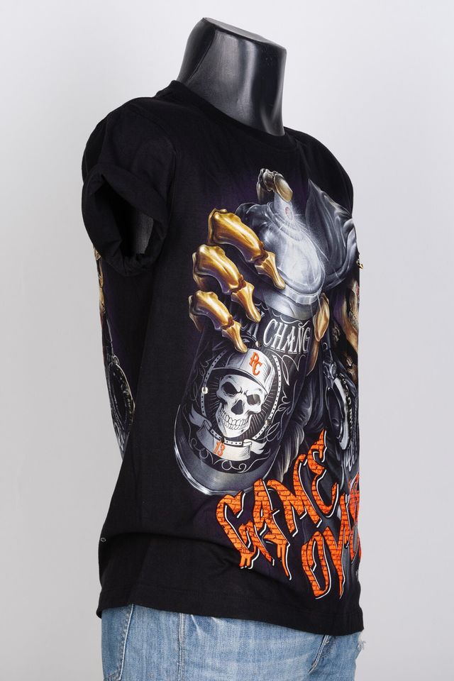3D Rock Skull T-Shirt Unisex Glow in the Dark