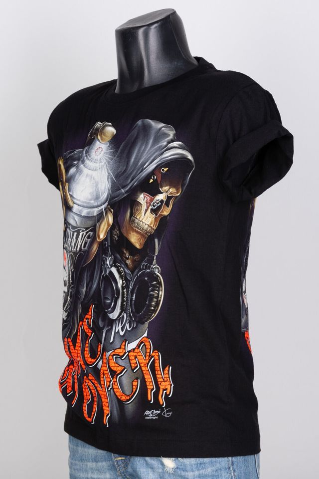 3D Rock Skull T-Shirt Unisex Glow in the Dark