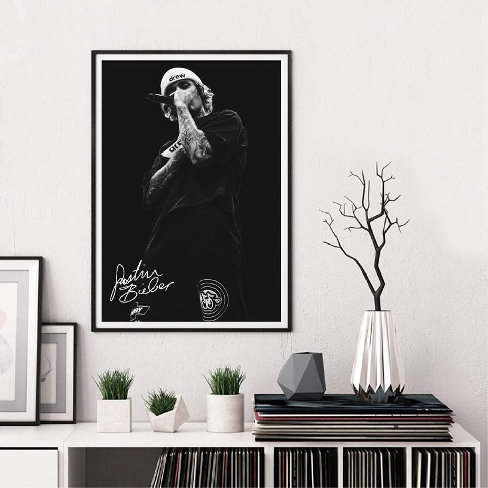Justin Bieber Music Poster Wall Art Home Decor