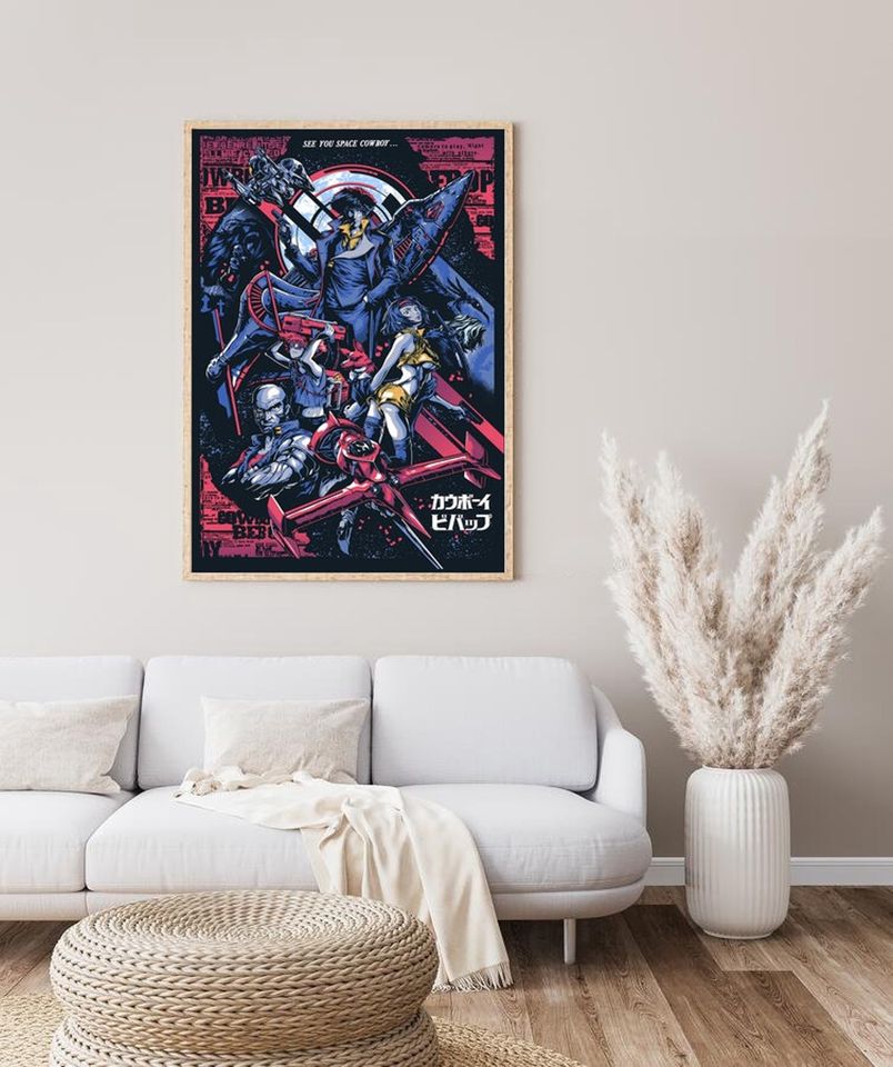 Cow Bebop anime poster Canvas poster