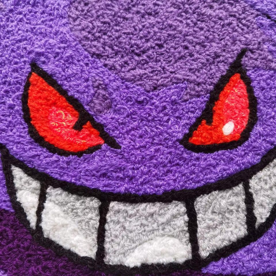 Gengar Rug,Knitting Rug Home Decor