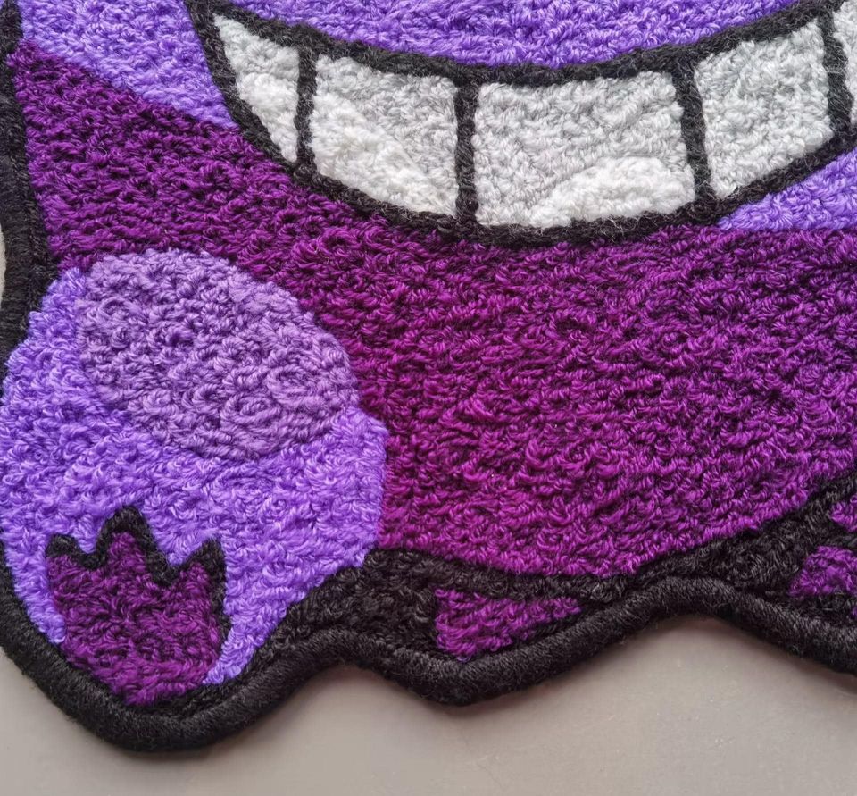 Gengar Rug,Knitting Rug Home Decor