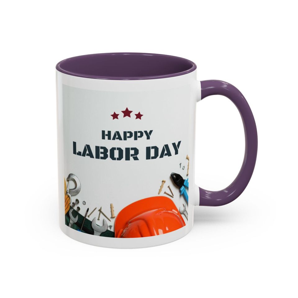 Built By Effort Mug Labor Day Cheers to the Work Force Strong Team Gift