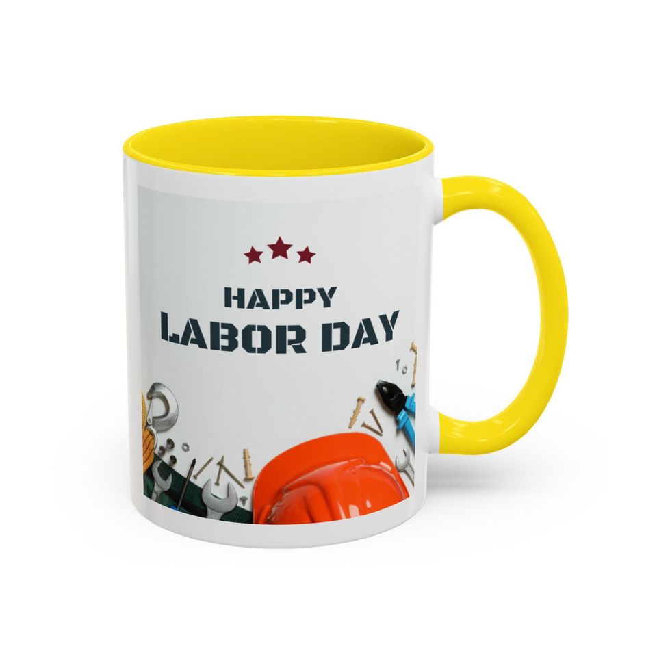 Built By Effort Mug Labor Day Cheers to the Work Force Strong Team Gift