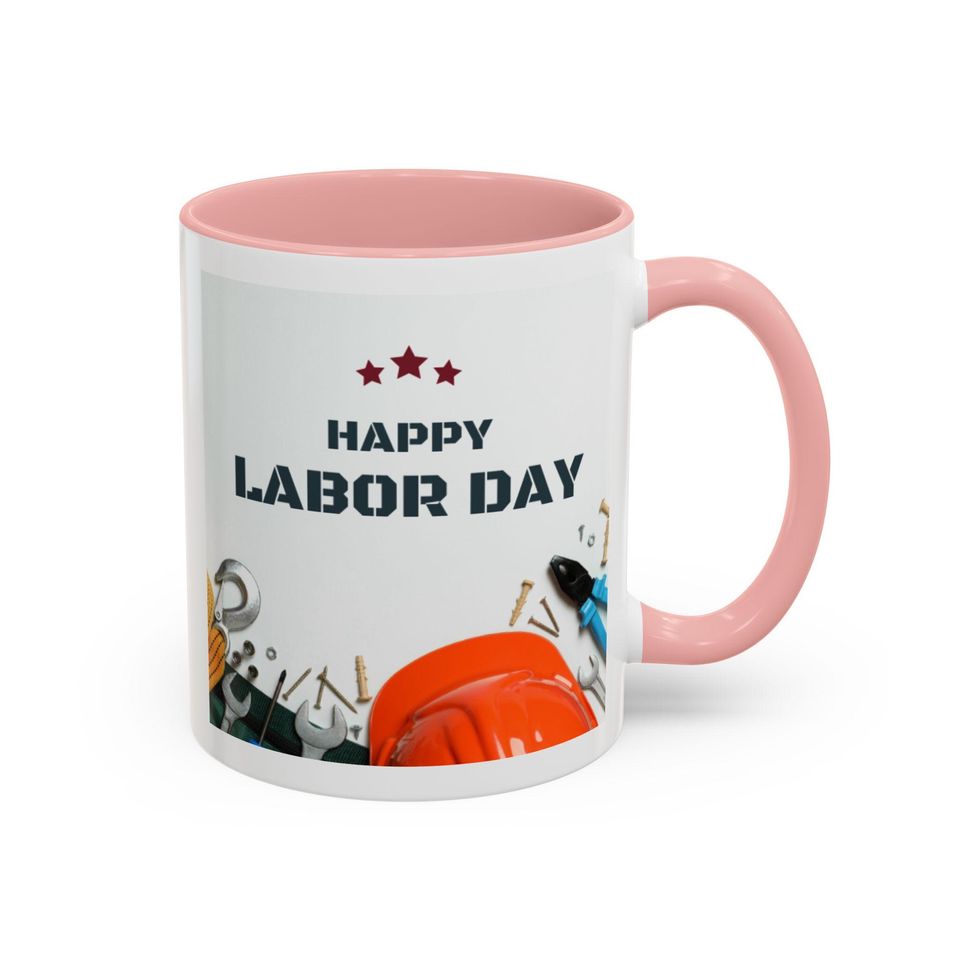 Built By Effort Mug Labor Day Cheers to the Work Force Strong Team Gift