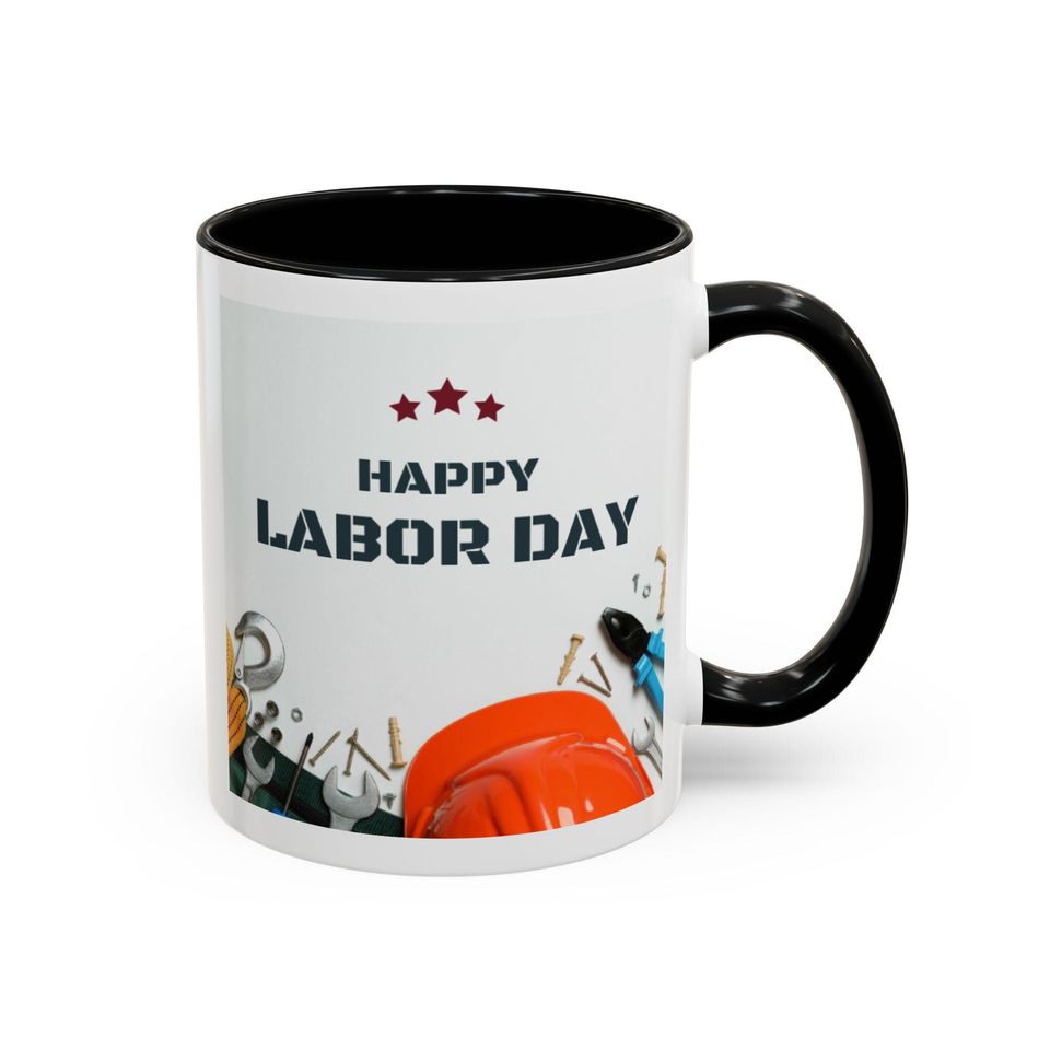 Built By Effort Mug Labor Day Cheers to the Work Force Strong Team Gift