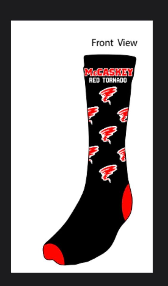Classic McCaskey Knee High Athletic Performance Socks