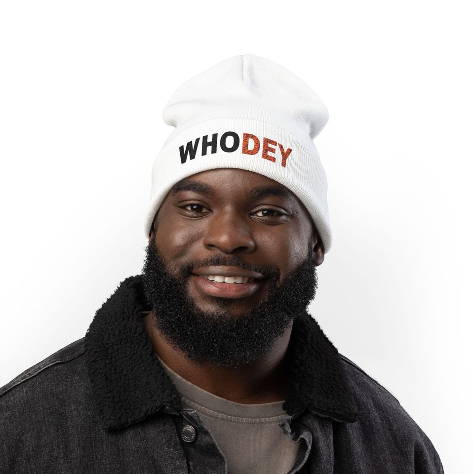 Bengals Embroidered Knit Beanie - Cozy Winter Hat