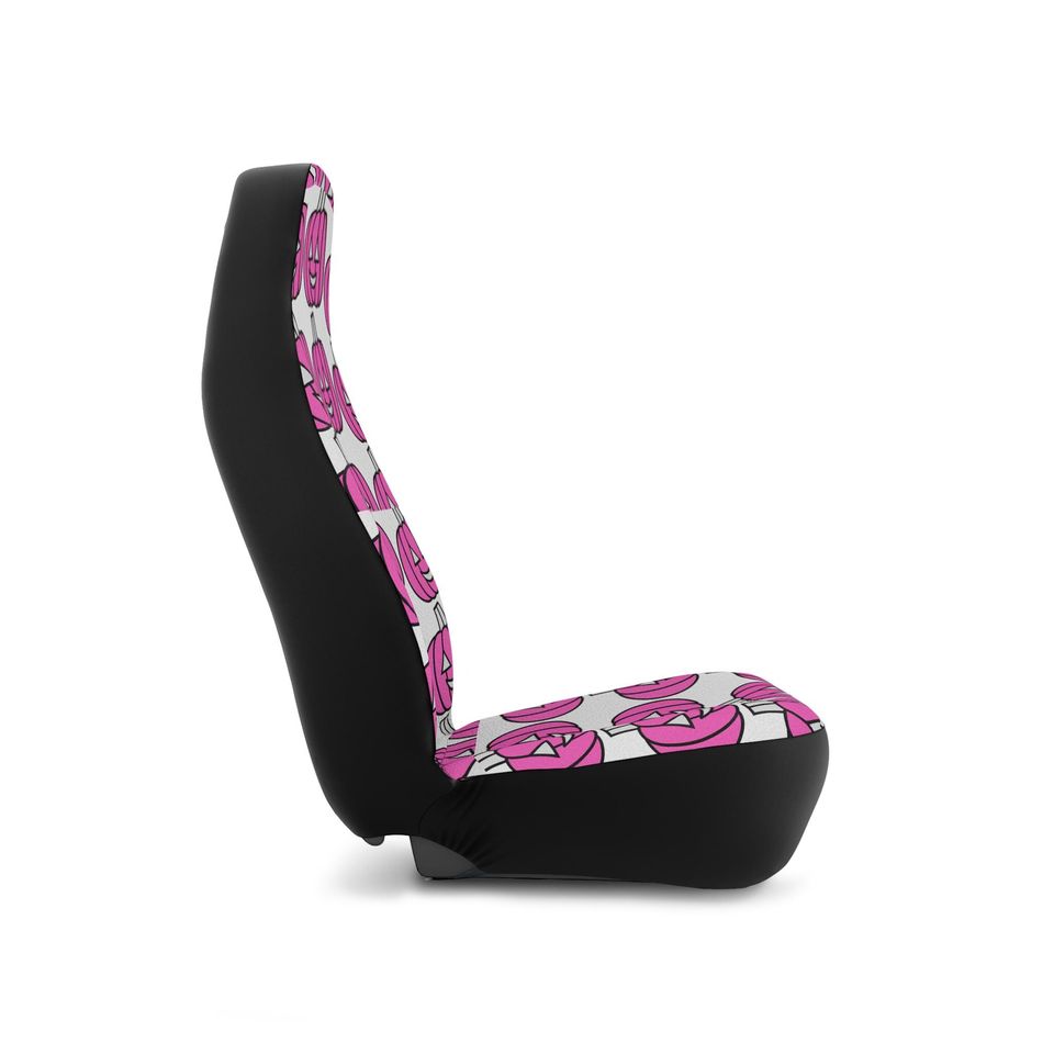 Pink Pumpkin Car Seat Covers: Spooky Halloween Car Decor