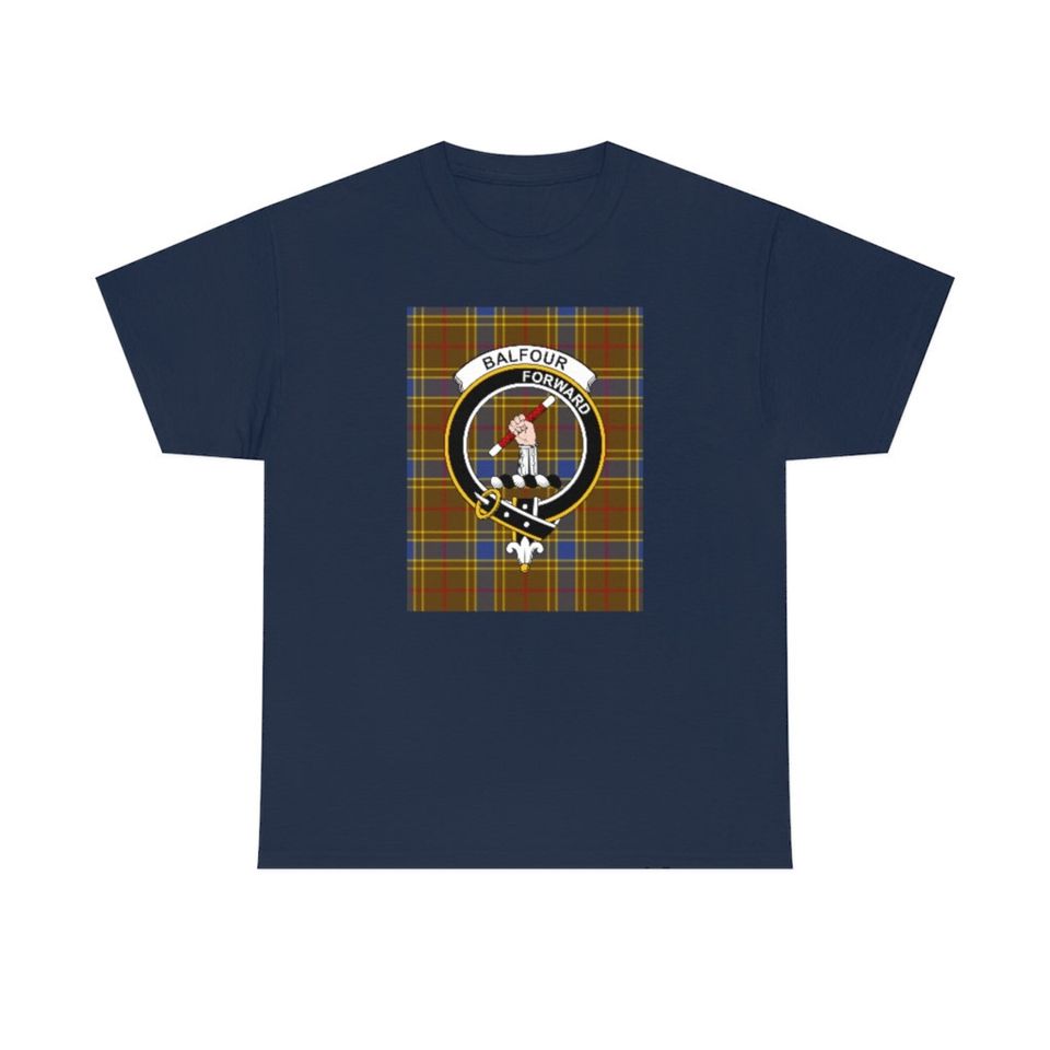 Clan Balfour Scottish Tartan Crest T-Shirt