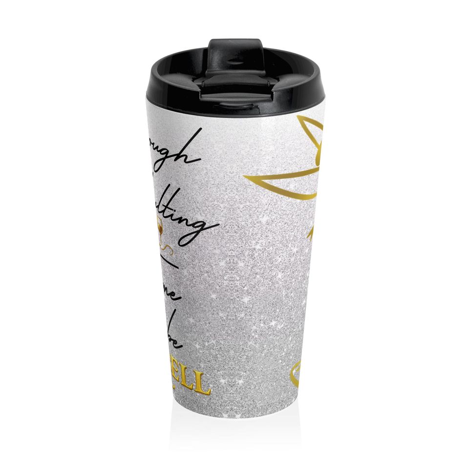 Drinkerbell on Glitter  Sparkle While You Sip Travel Mug