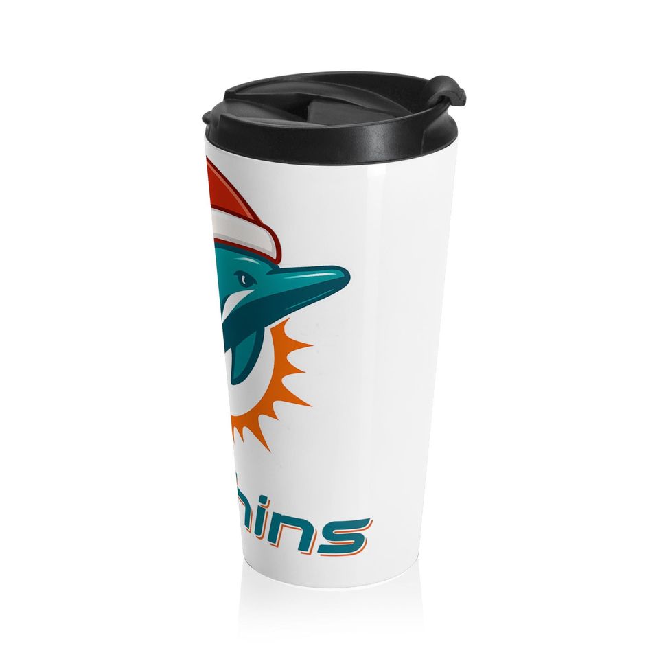 Festive Dolphin Travel Mug