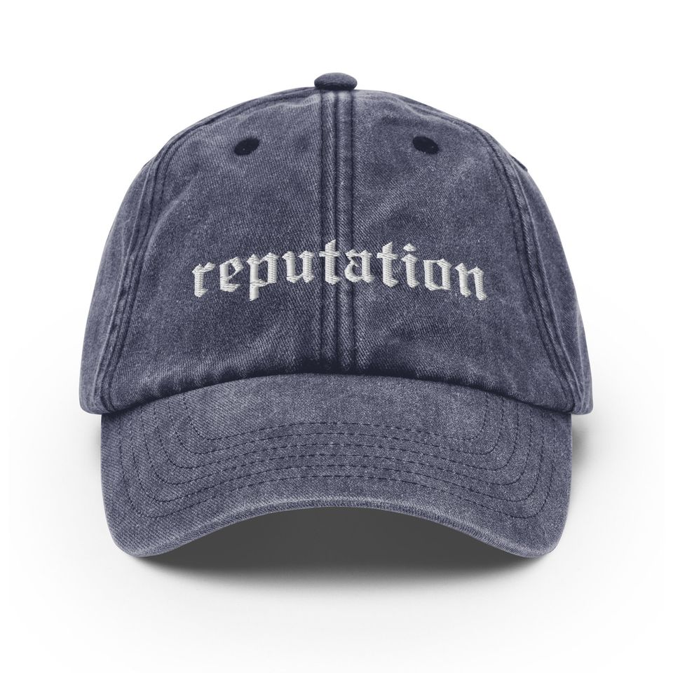 Reputation Embroidered Vintage Hat Made To Order