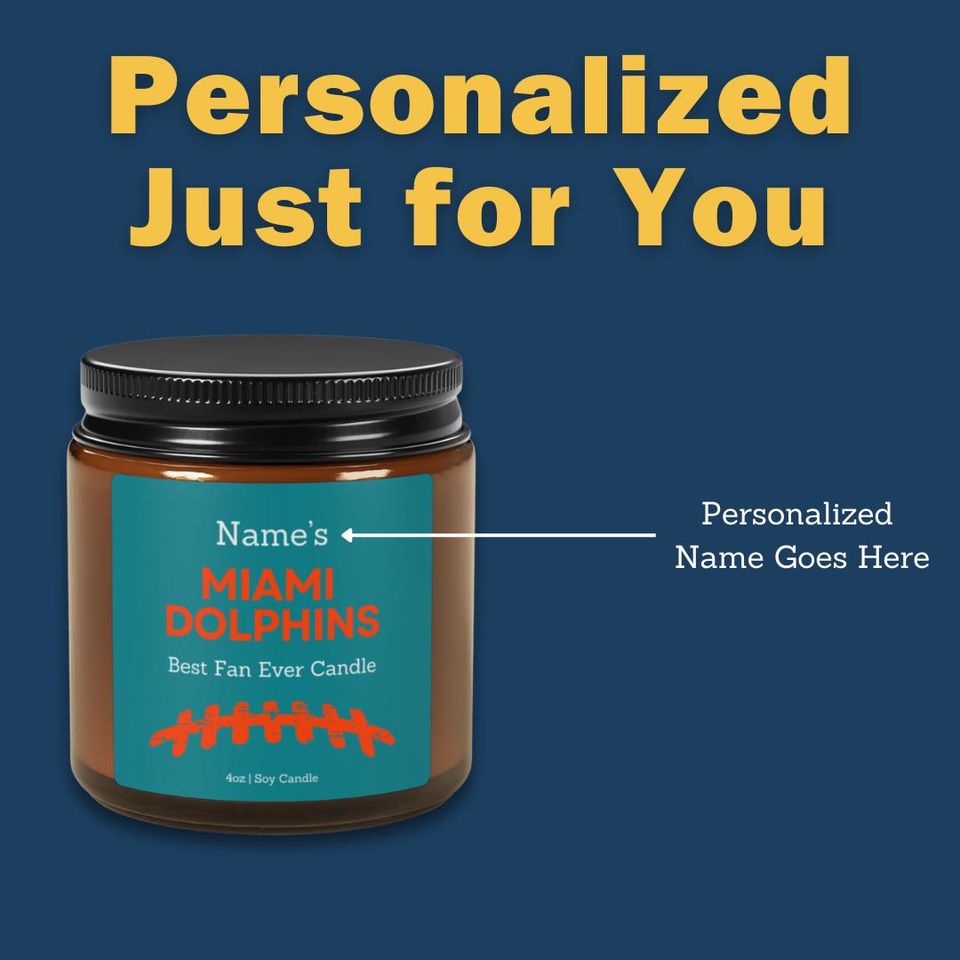 Personalized Buffalo Bills Candle: football Football Fan Gift