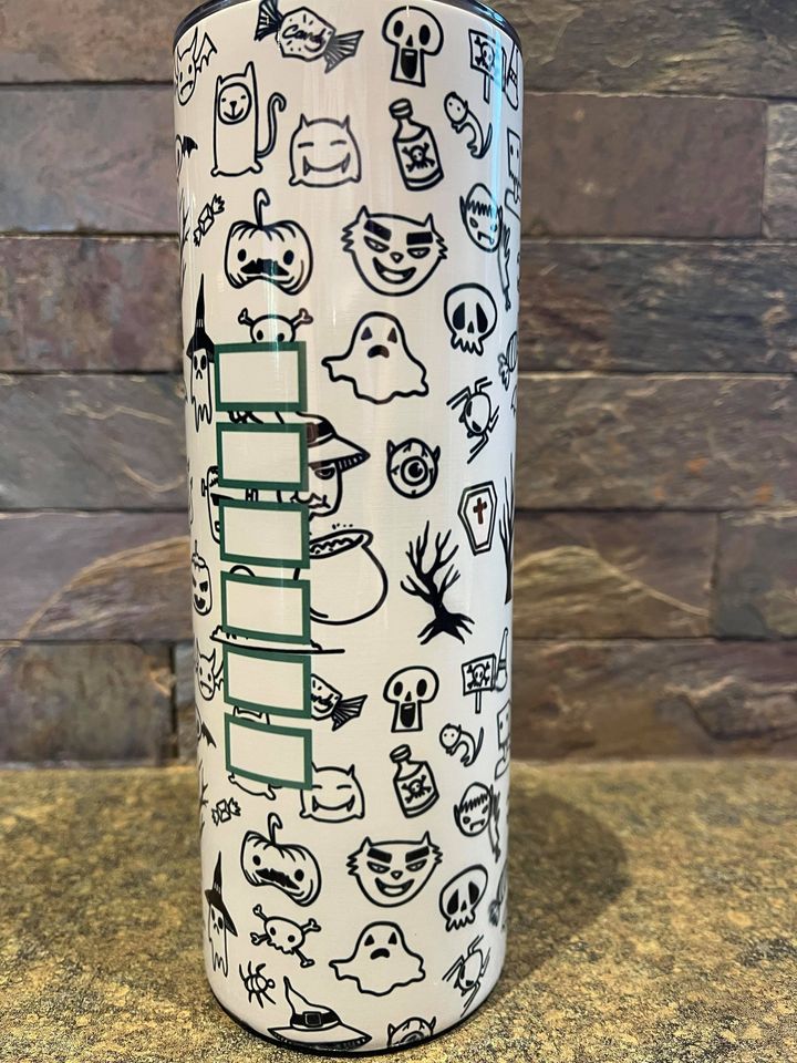 Halloween tumbler starbucks inspired