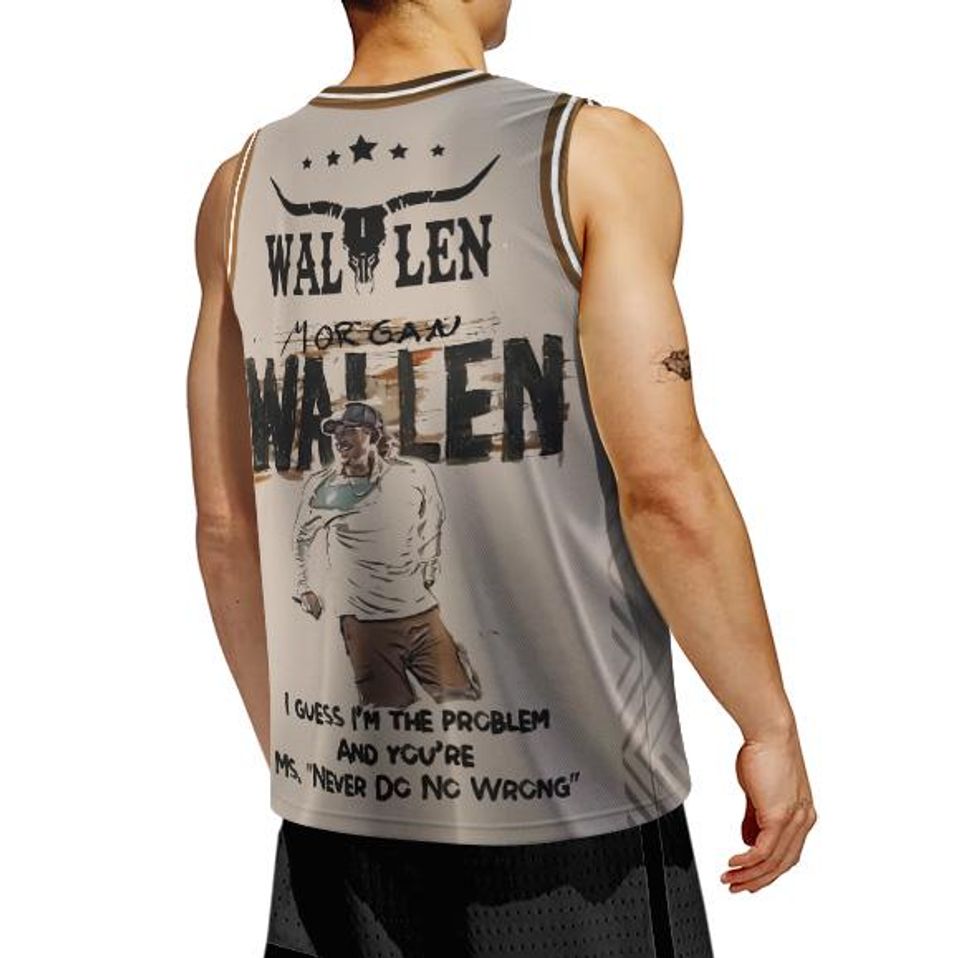 Wallen Western Im The Problem Tour 2025 Basketball Jersey