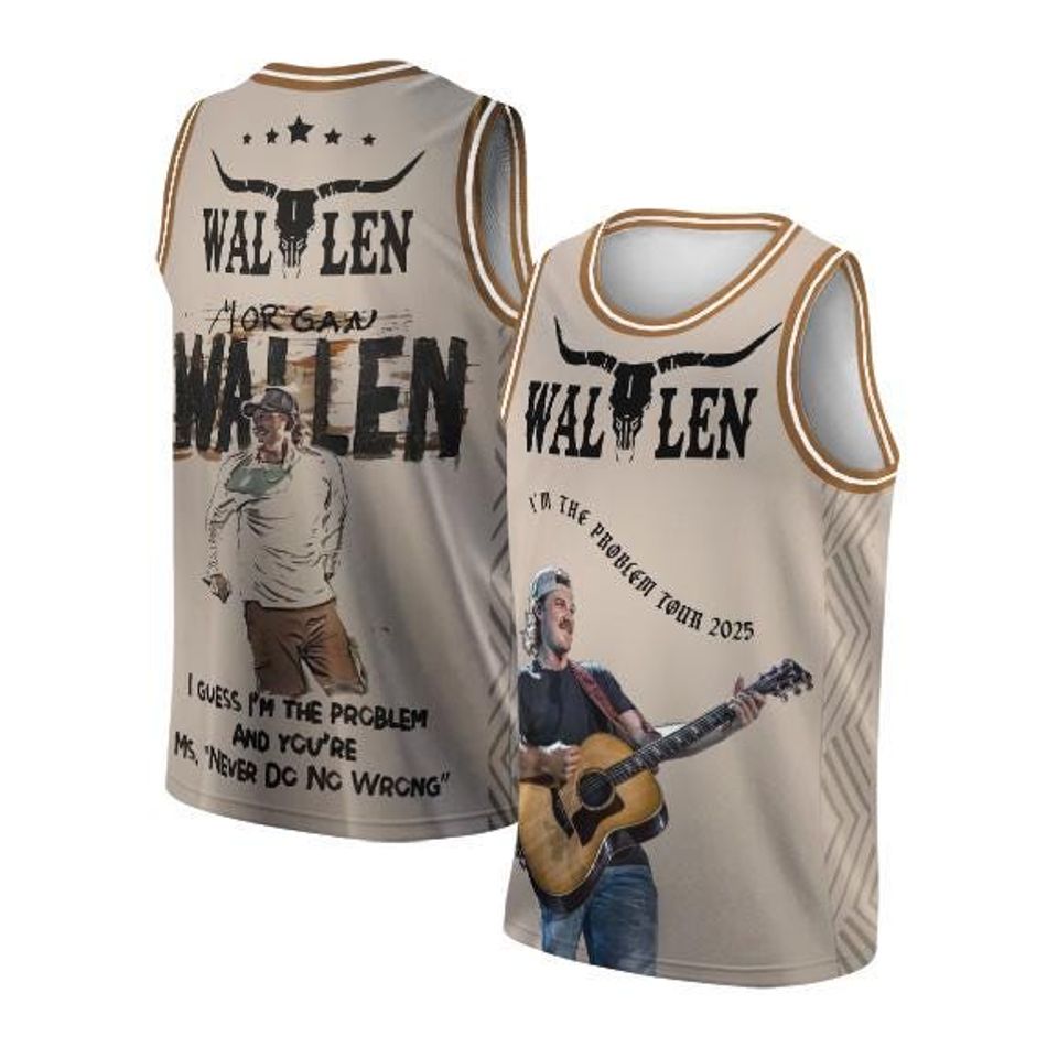 Wallen Western Im The Problem Tour 2025 Basketball Jersey