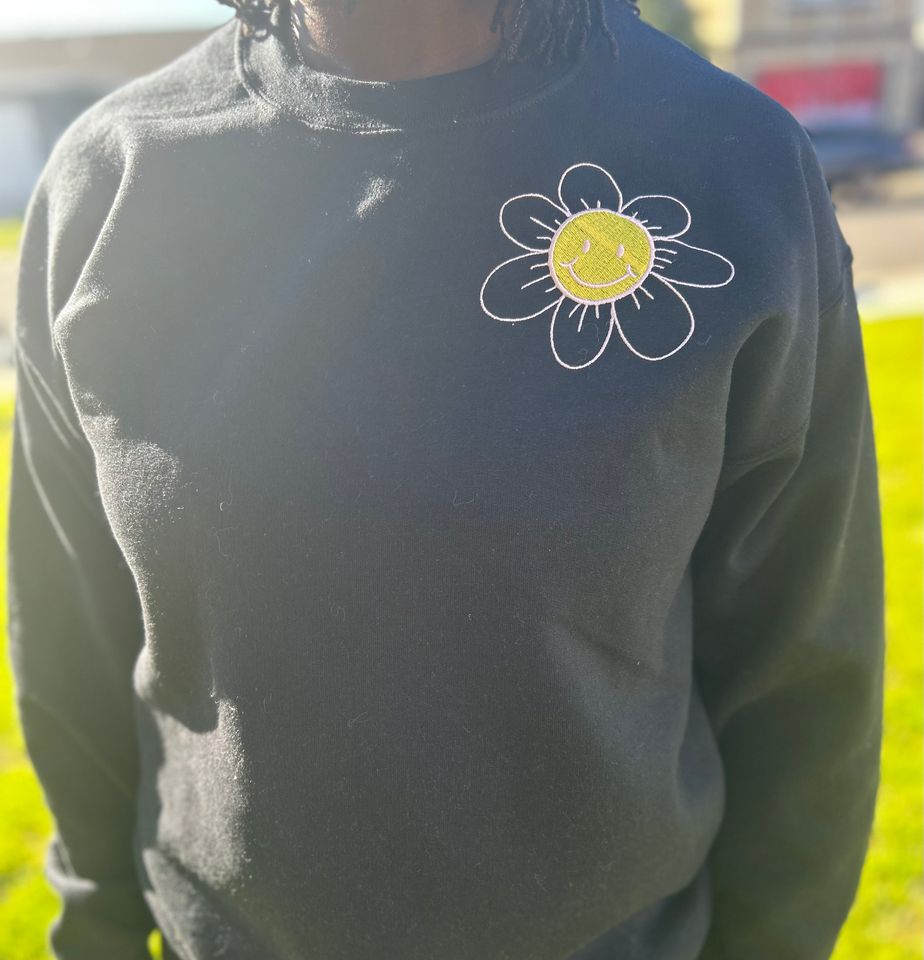 Positive Affirmation Embroidered Sweater