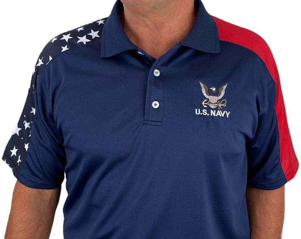 US Navy Patriotic Polo Shirt