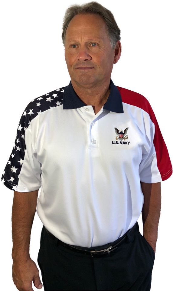 US Navy Patriotic Polo Shirt