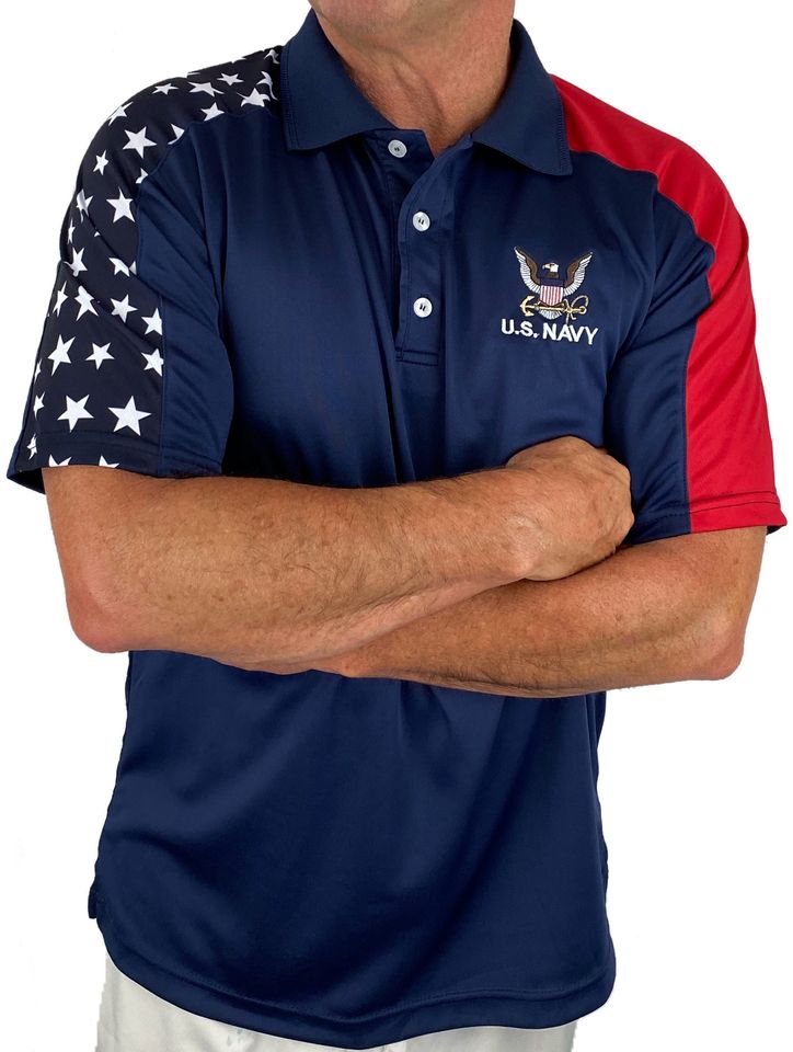 US Navy Patriotic Polo Shirt
