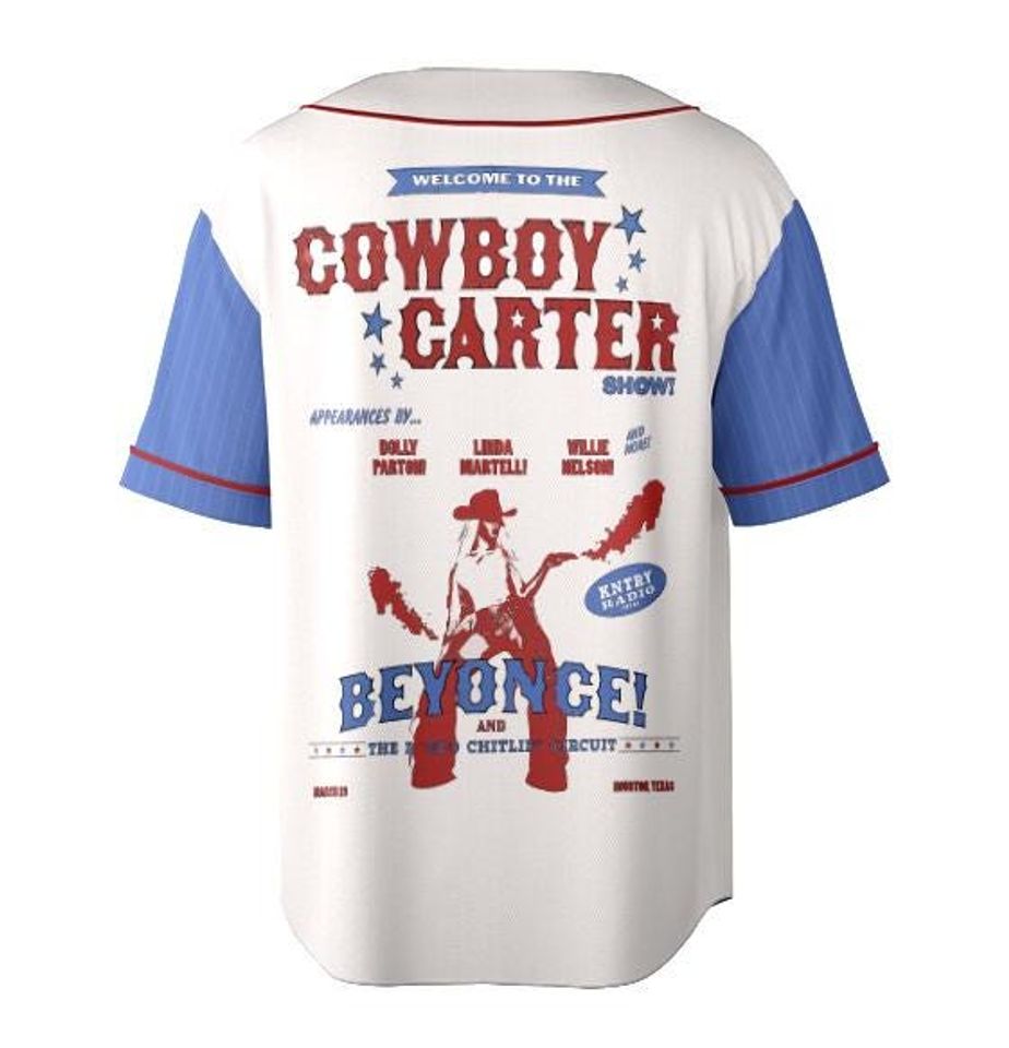 Vintage Beyonce Cowboy Carter Baseball Jersey