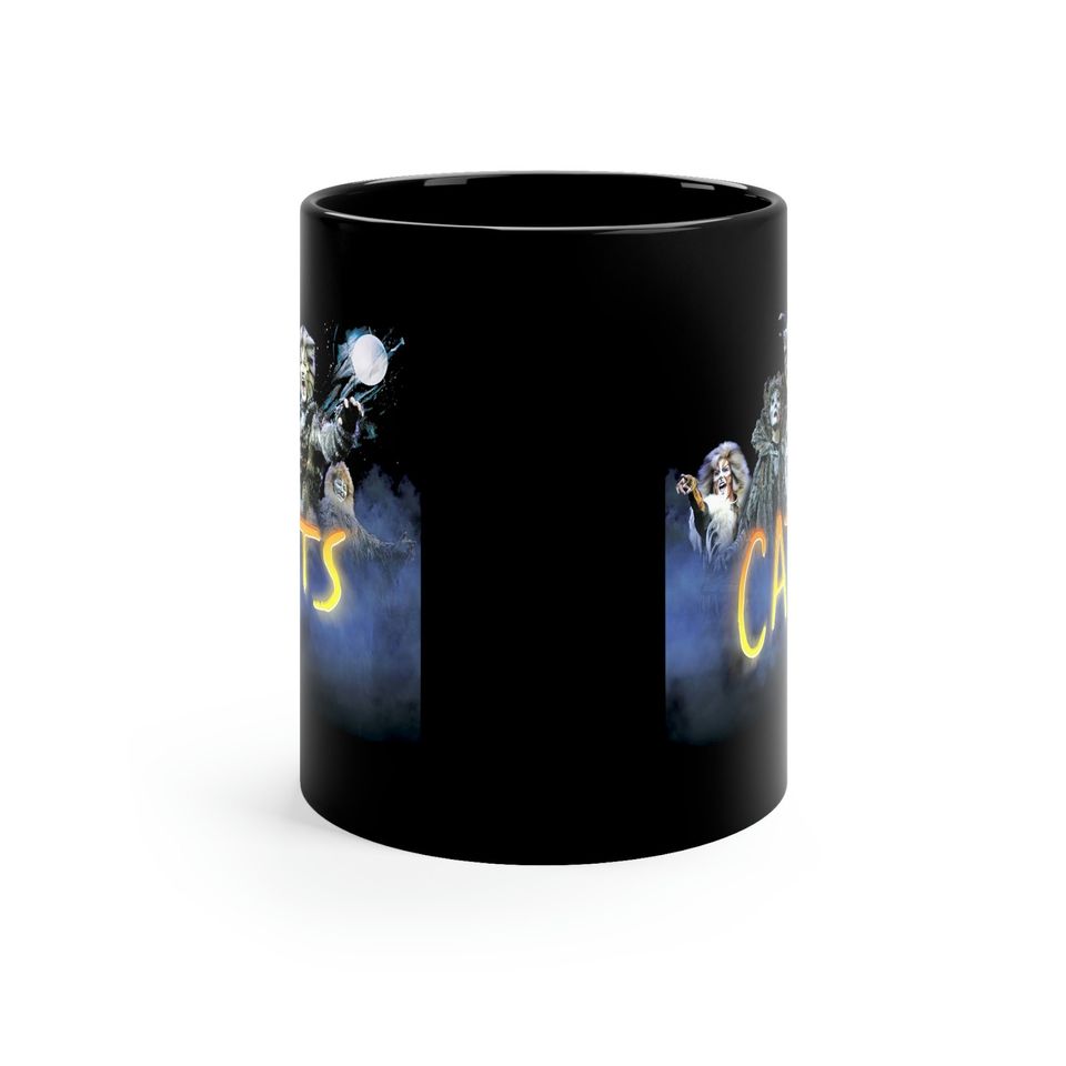 CATS Broadway Musical Black Coffee Mug