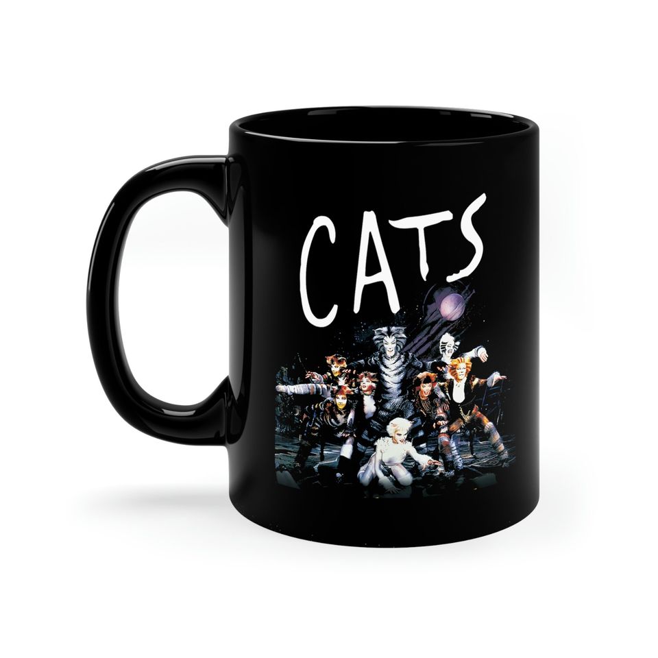 Cats Broadway Musical Black Coffee Mug