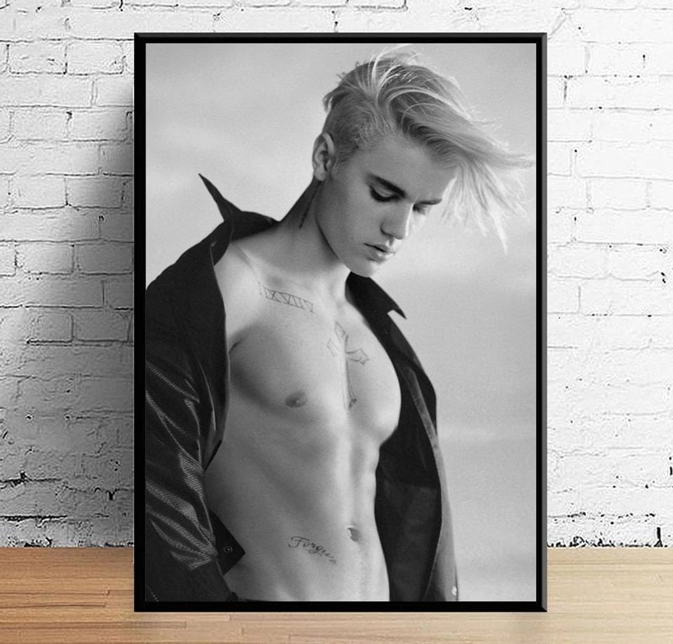 Justin Bieber Poster Canvas Painting