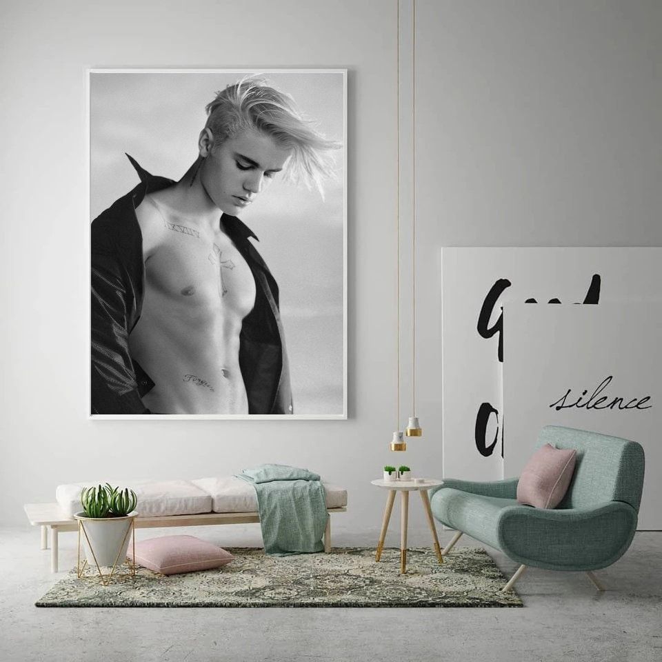 Justin Bieber Poster Canvas Painting