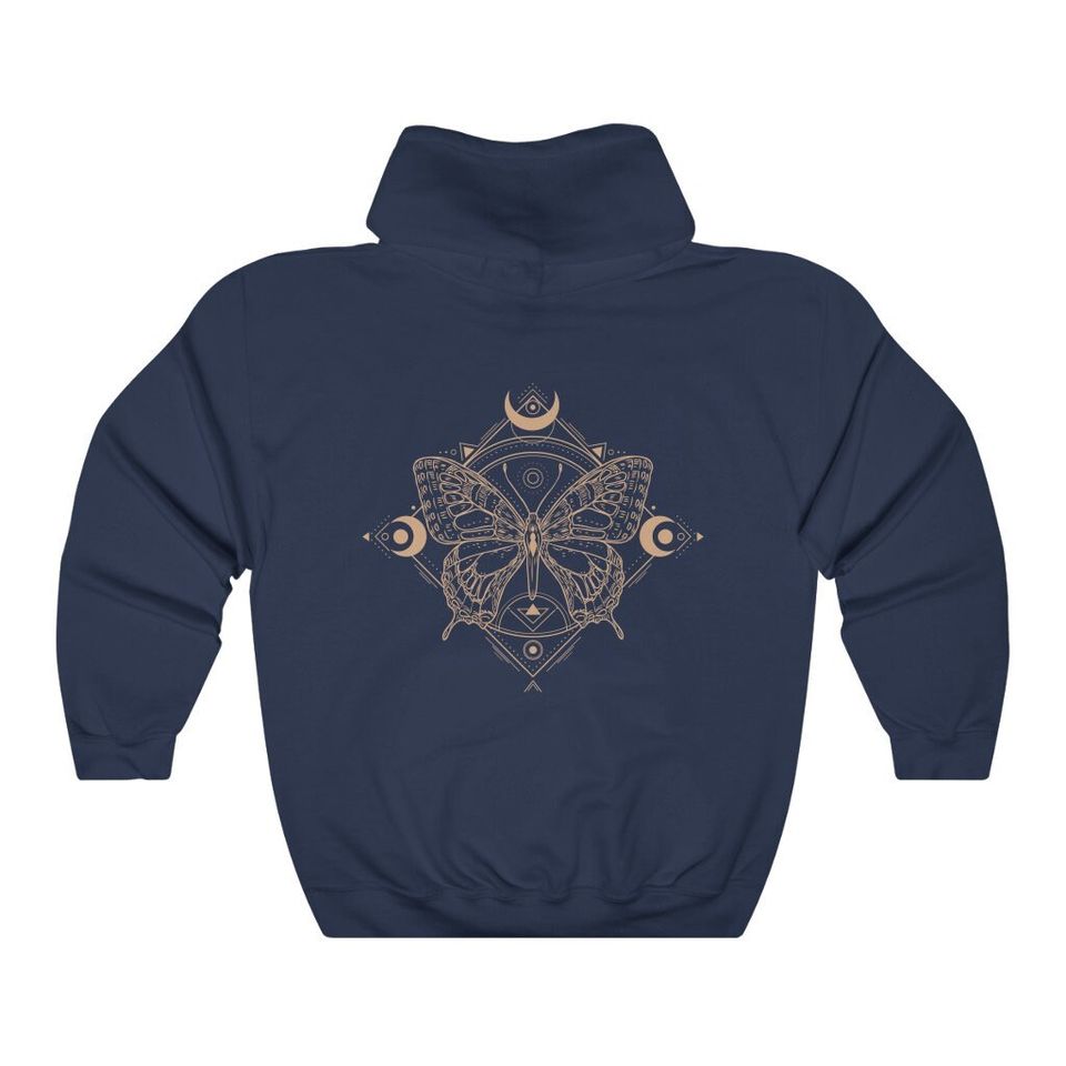 Mystical Butterfly Hoodie Dark Academia