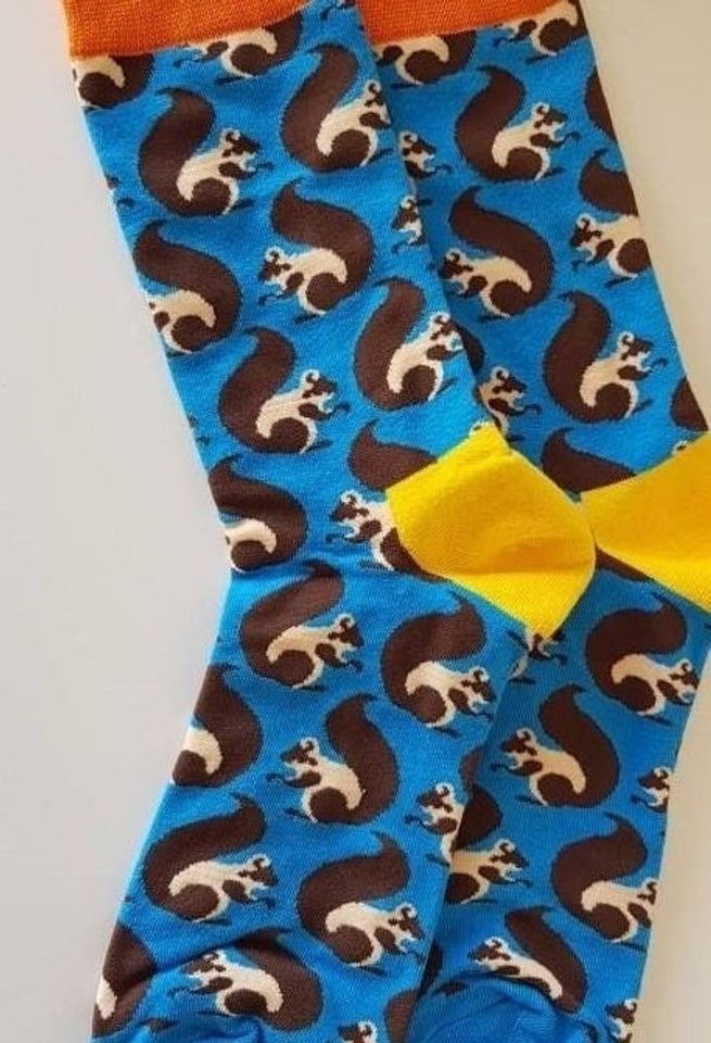 Squirrel Socks, Unisex, Soft Combed