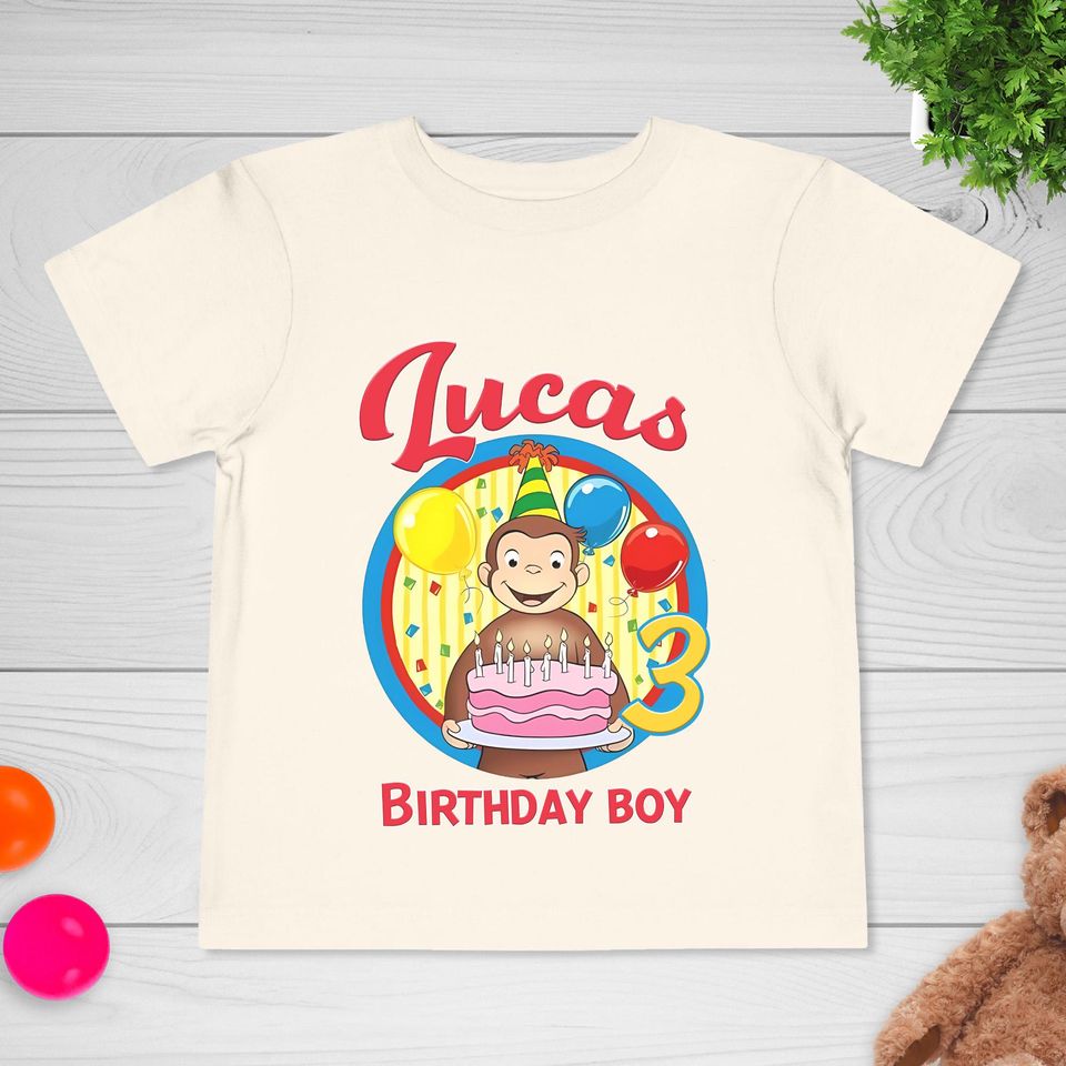 Curious George Birthday Shirt, Personalized Curious George Birthday Shirt, Birthday Matching Shirt, Curious George Family