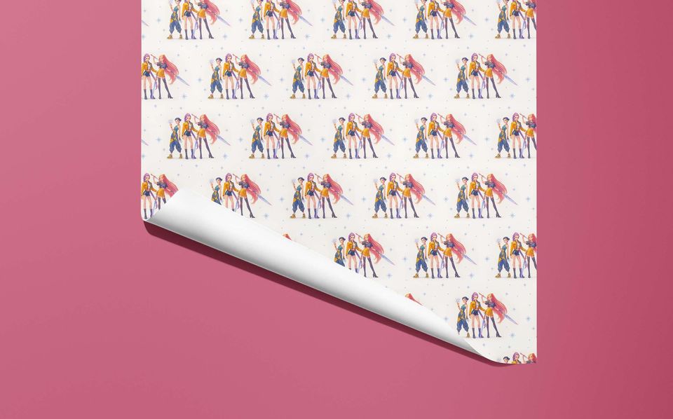 Kpop wrapping paper  | Gift Wrap - Hand Illustrated