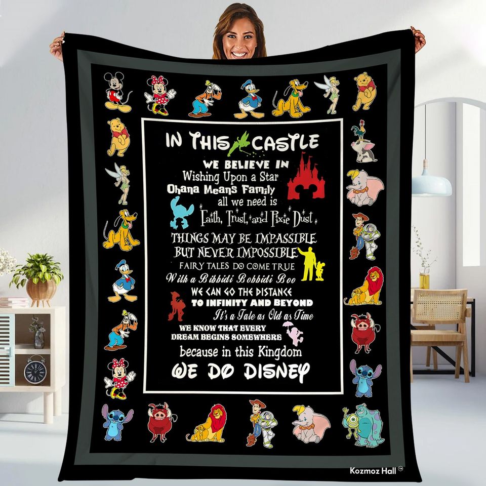 Disneyland Magic Kingdom in this castle we believed Blanket