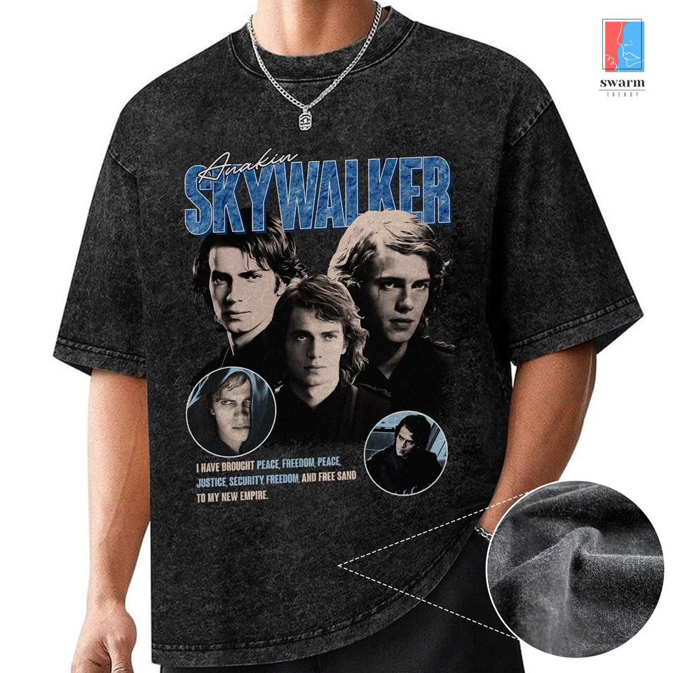 Vintage Star Wars Anakin Skywalker Mineral Wash T-Shirt