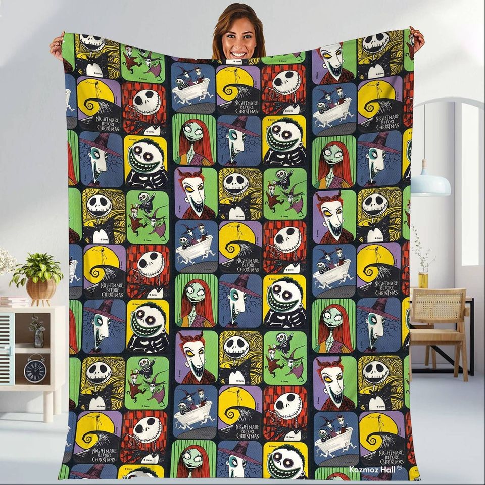 The Nightmare Before Christmas Fleece Blanket