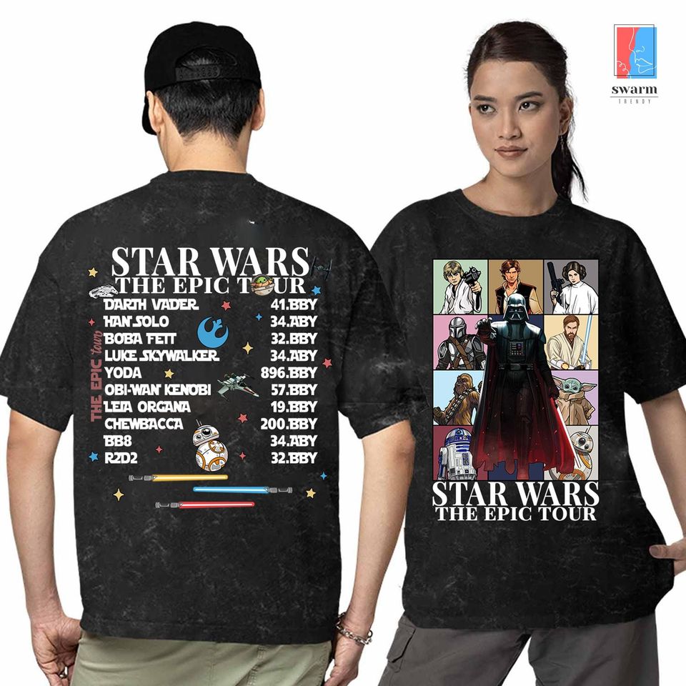 Star Wars Double Sided Mineral Wash T-Shirt Collection