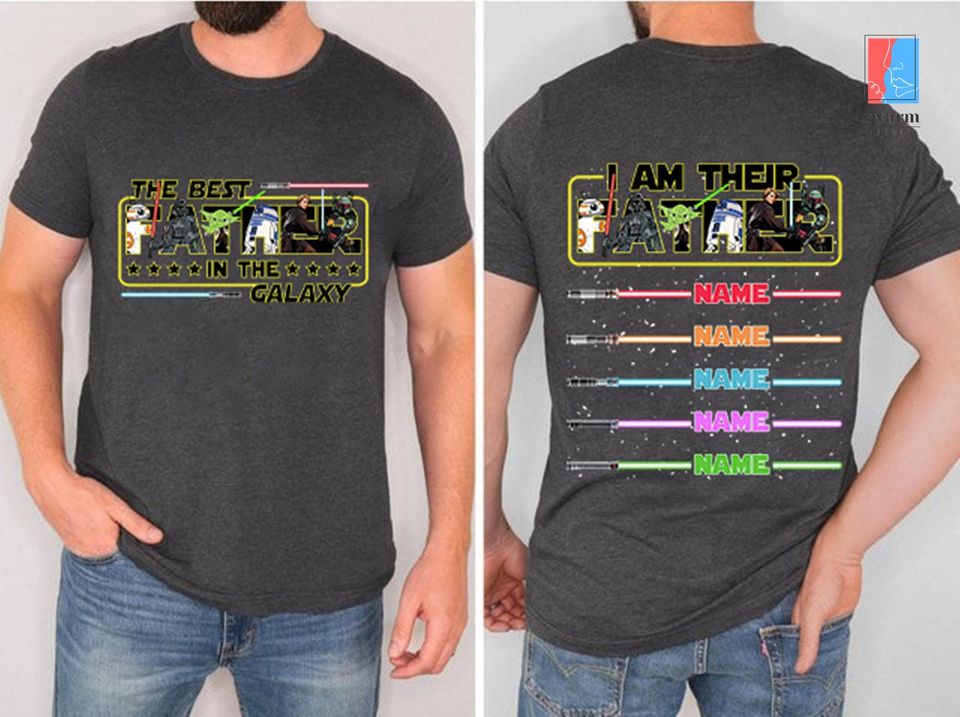 Mineral Wash Star Wars Dad Shirt Father's Day Tee