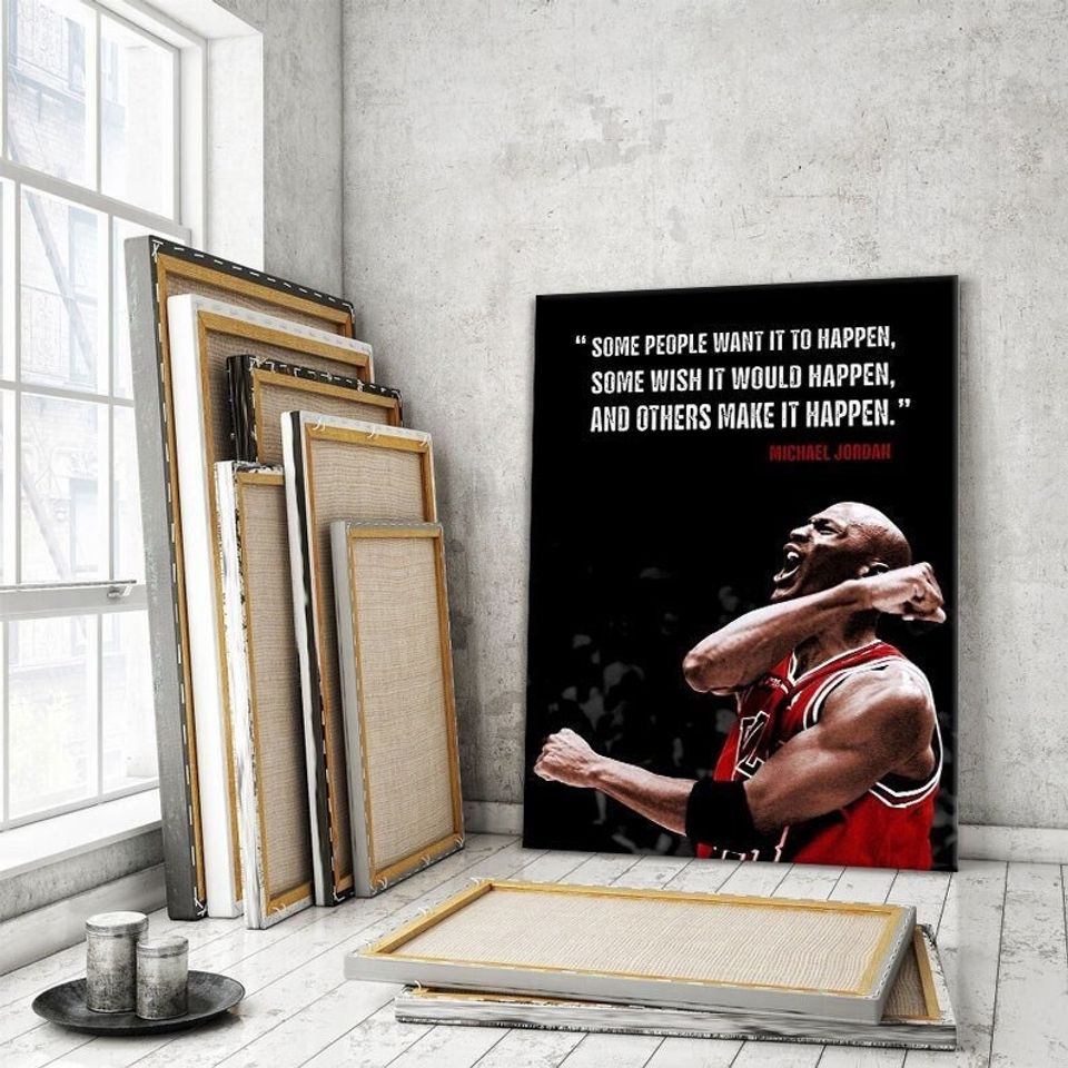 Basketball Wall Art Motivational Michael Jordan Poster