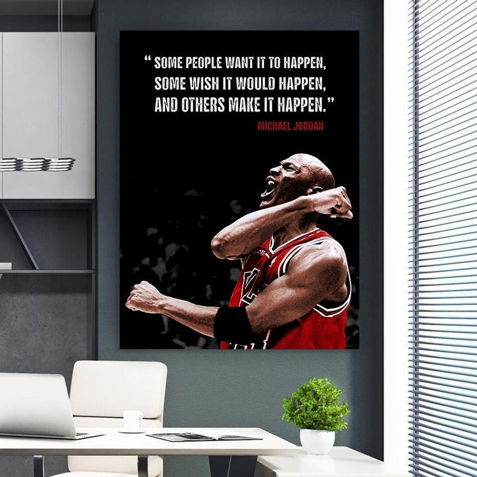 Basketball Wall Art Motivational Michael Jordan Poster