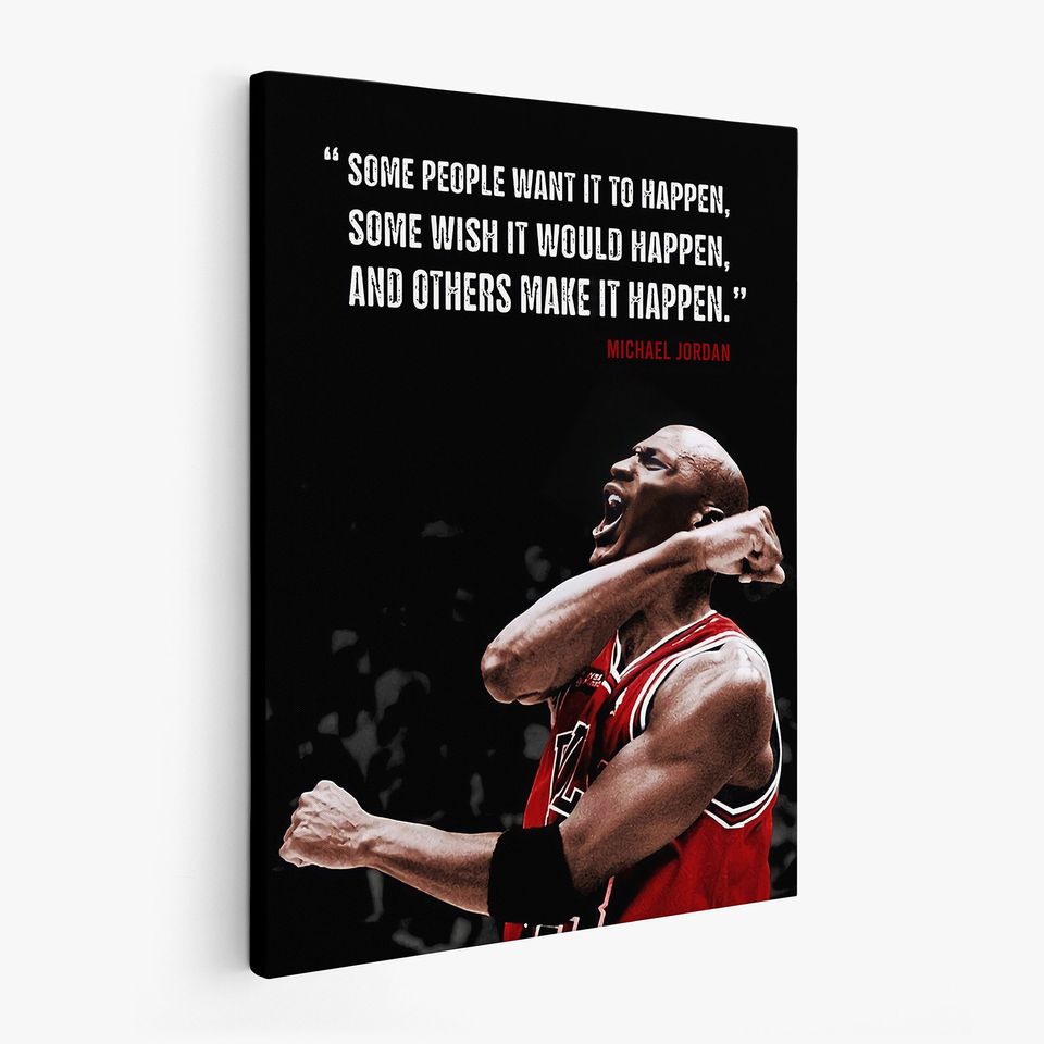 Basketball Wall Art Motivational Michael Jordan Poster